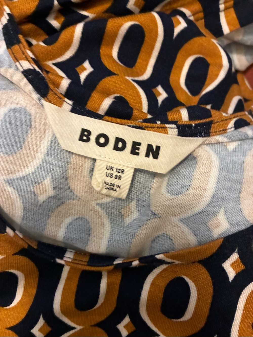 Boden Thea long sleeve jersey dress Size 8 - Picture 6 of 7